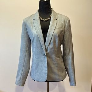Banana republic, gray blazer, size 10 petite